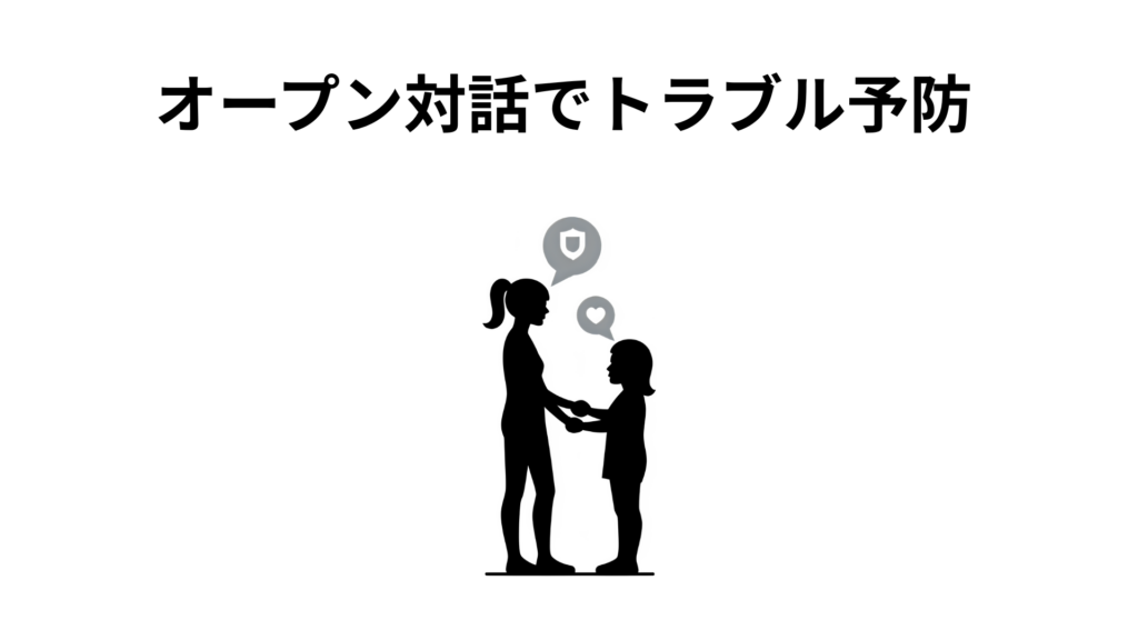 オープン対話でトラブル予防