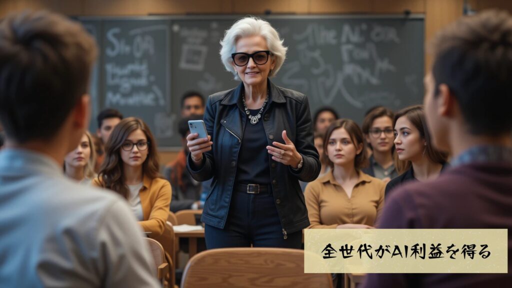 全世代がAIの利益を得る