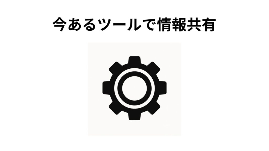 今あるツールで情報共有
