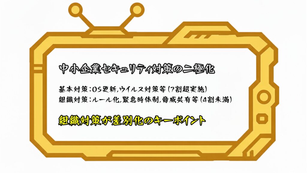 中小企業セキュリティ対策の二極化