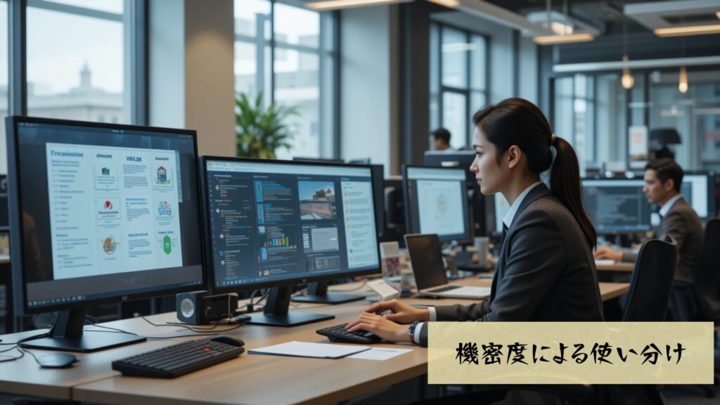 機密度による使い分け