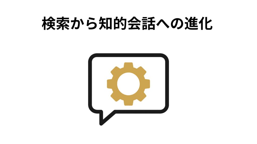 検索から知的会話への進化