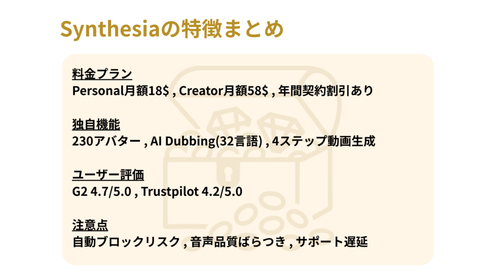 Synthesiaの特徴まとめ