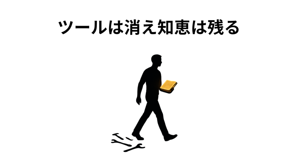 ツールは消え知恵は残る
