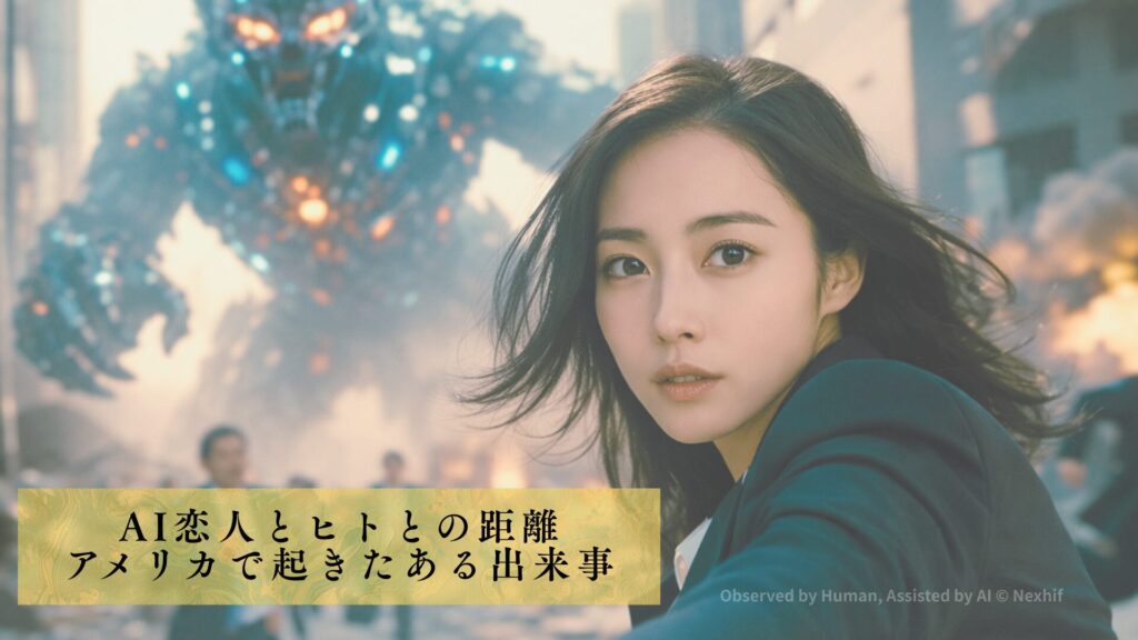 AI恋人とヒトとの距離アメリカで起きたある出来事